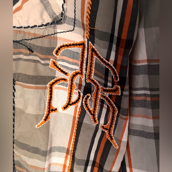 MAKE AN OFFER!! ROAR SIGNATURE WESTERN BUTTON DOWN SHIRT ! - Picture 4 of 8